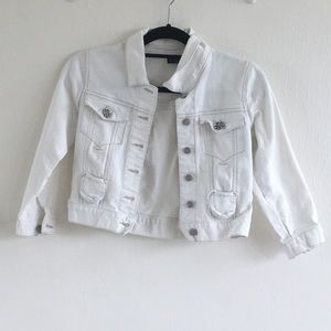 Kids White Jean Jacket